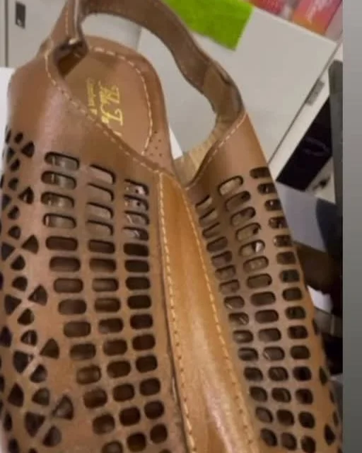 Bolsa caramelo vazada