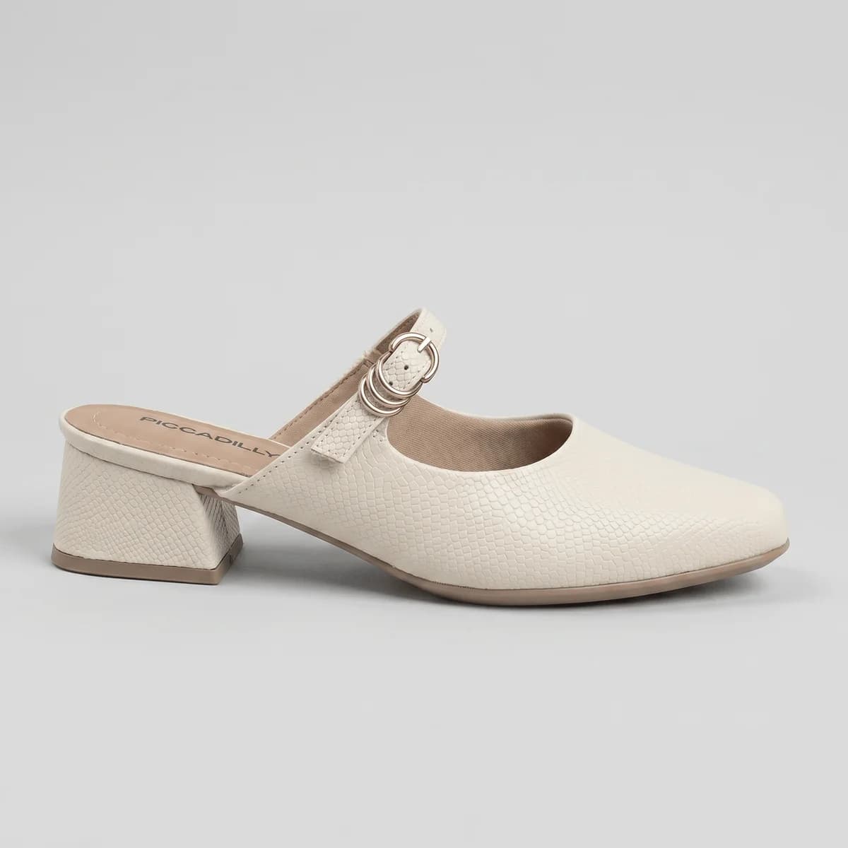 Mule Tati Salto Médio Off White