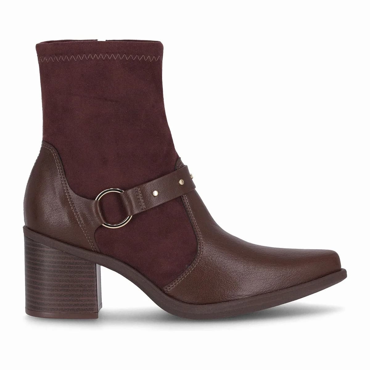 Bota Giordana Cano Curto Salto Médio Cacau