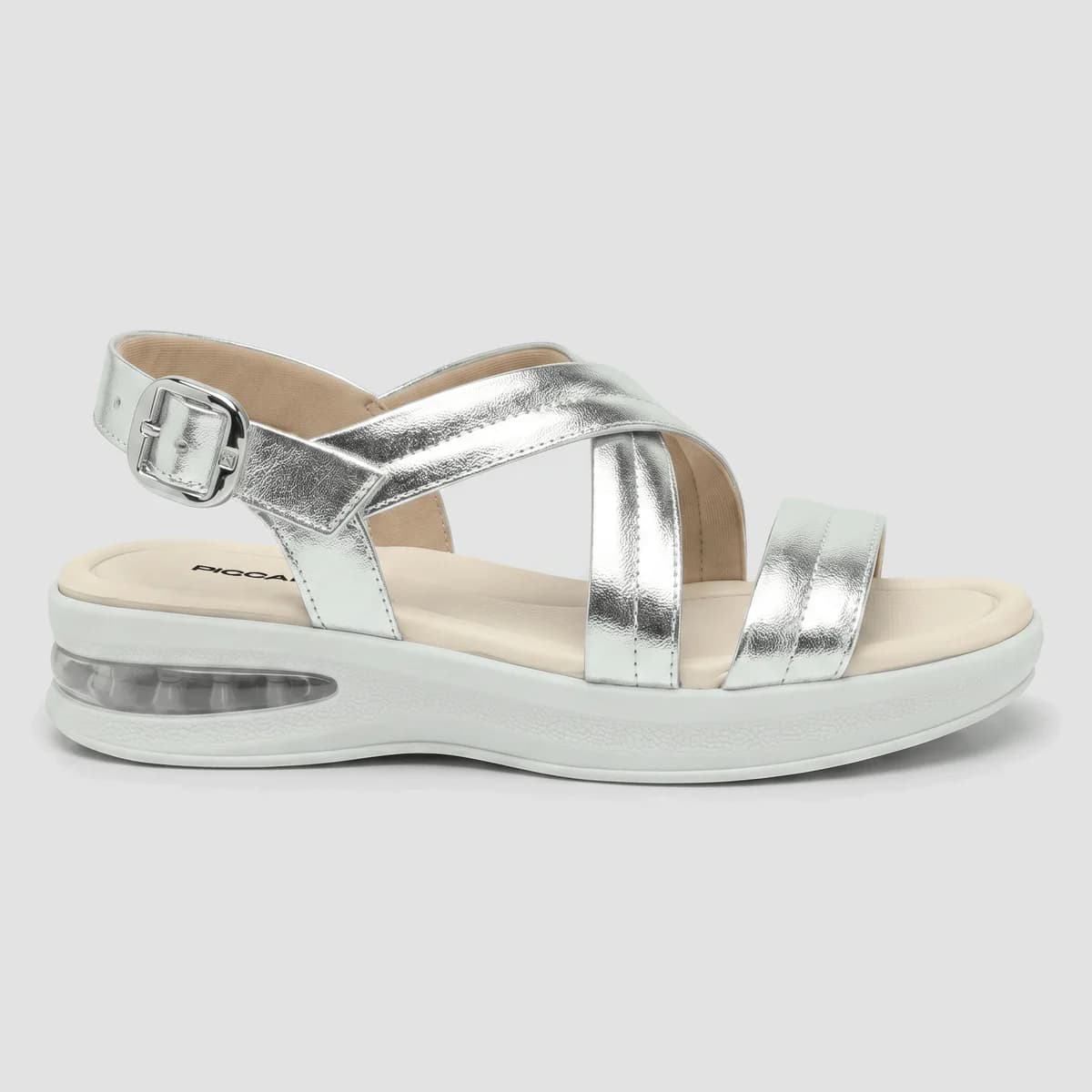 Sandália Soft Step Prata